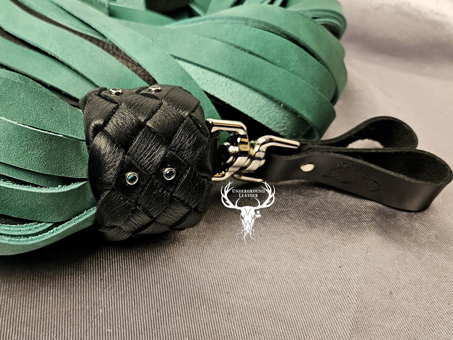 Green and black Finger floggers