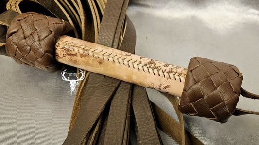 Pink and brown lace Flogger