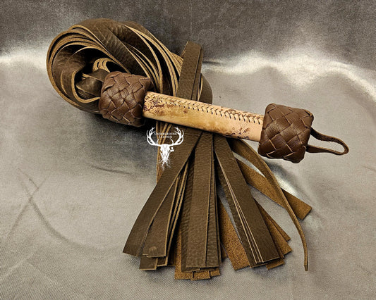 Pink and brown lace Flogger