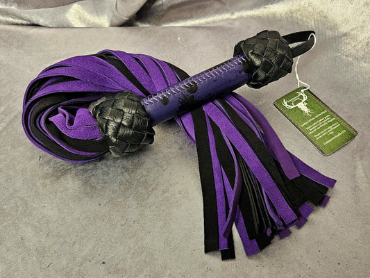 Purple Splat Suede flogger