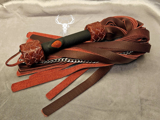 Blood Drip flogger With chain