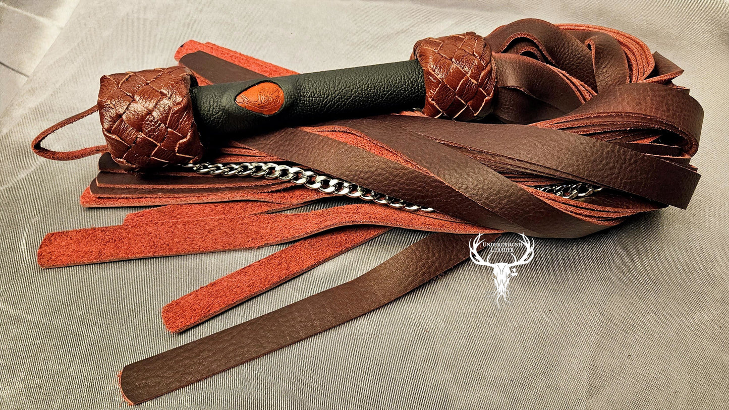 Blood Drip flogger With chain