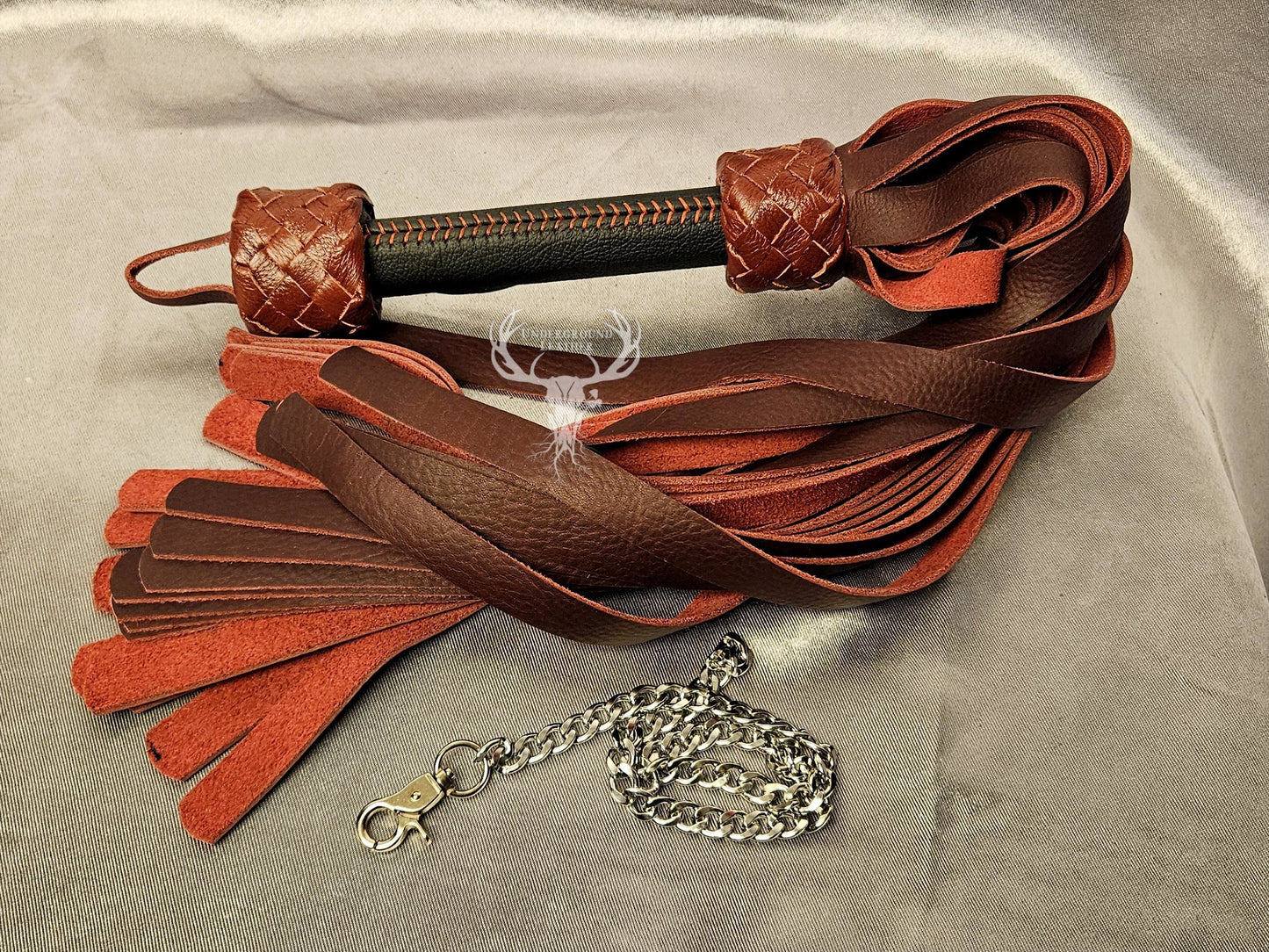 Blood Drip flogger With chain