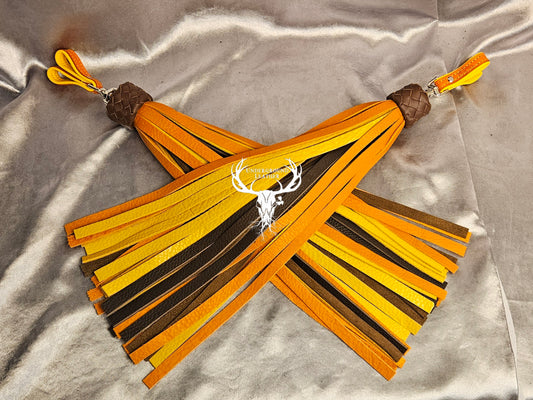 Autumn bullhide Finger floggers (Set)