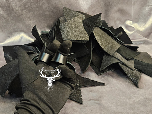 Black Scrap Boa Flogger