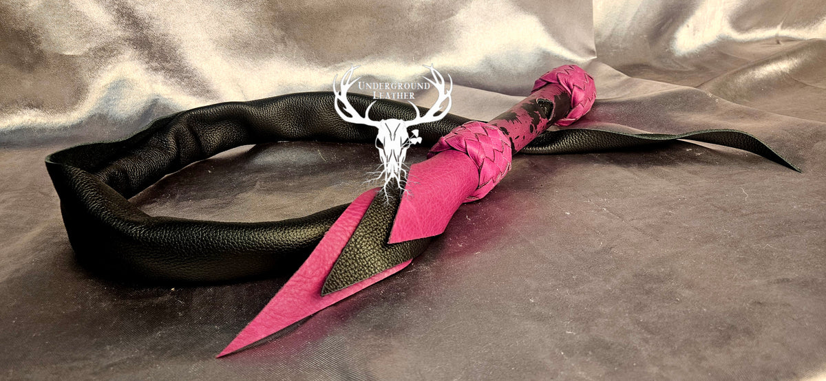 Dragon Tail - Pink and black splat