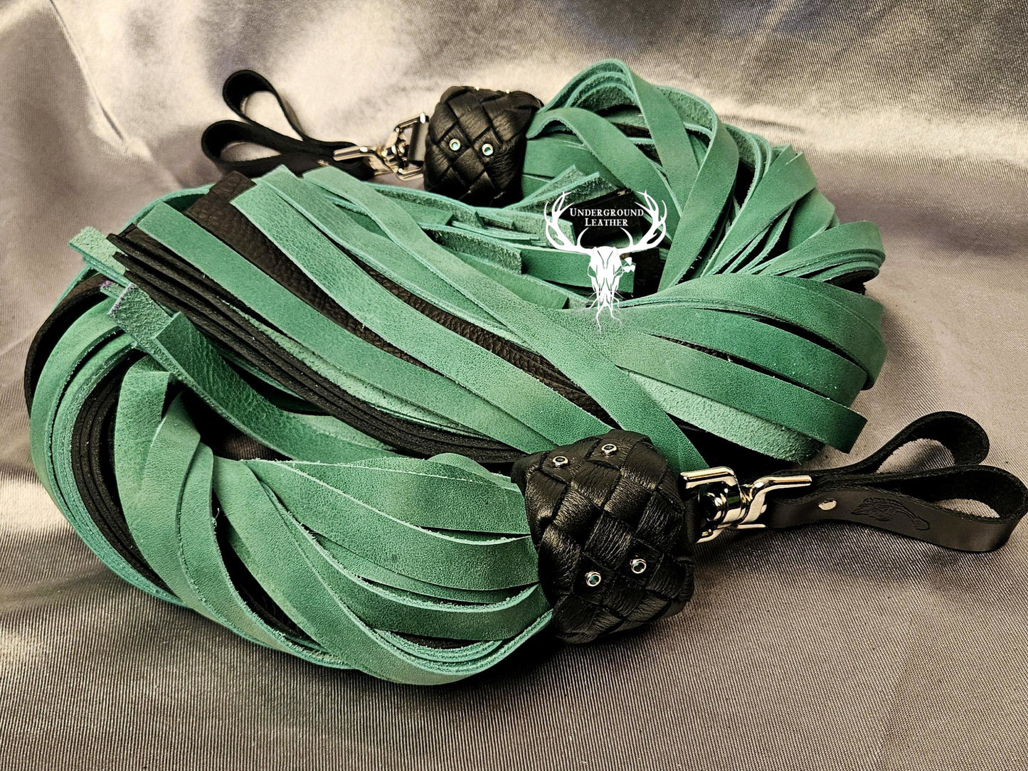 Green and black Finger floggers