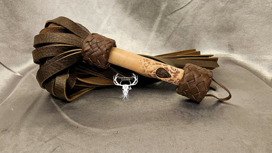 Pink and brown lace Flogger