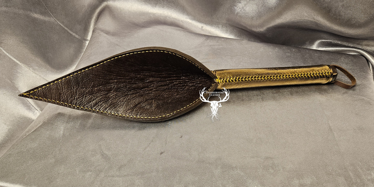 Rabbit Ear - Foiled Gold Lace Leather