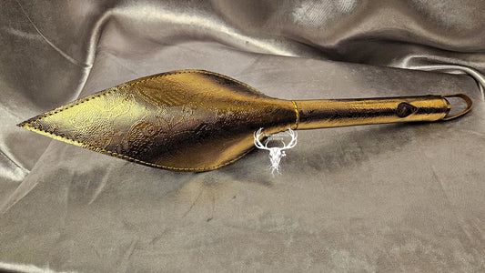 Rabbit Ear - Foiled Gold Lace Leather