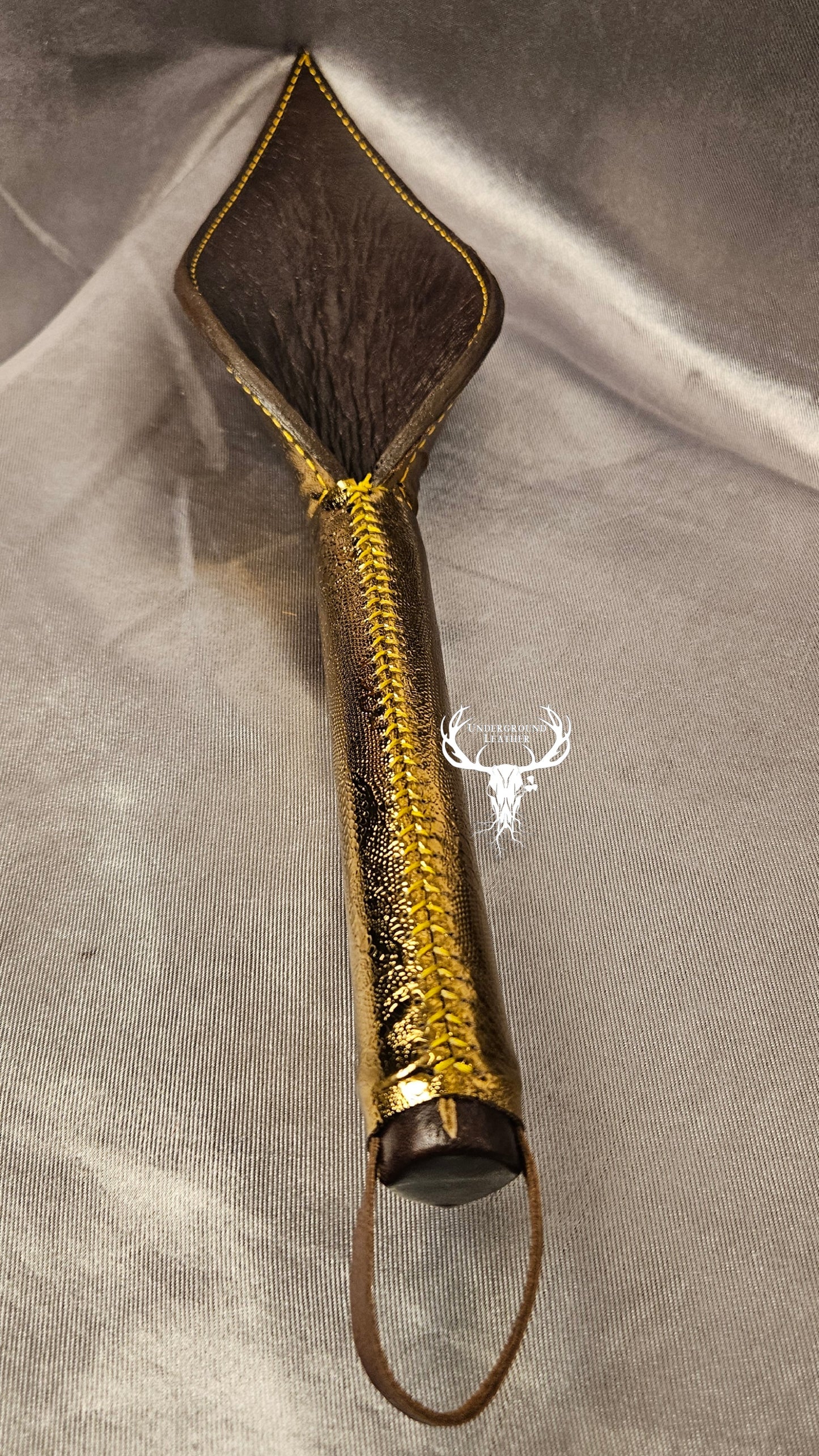 Rabbit Ear - Foiled Gold Lace Leather