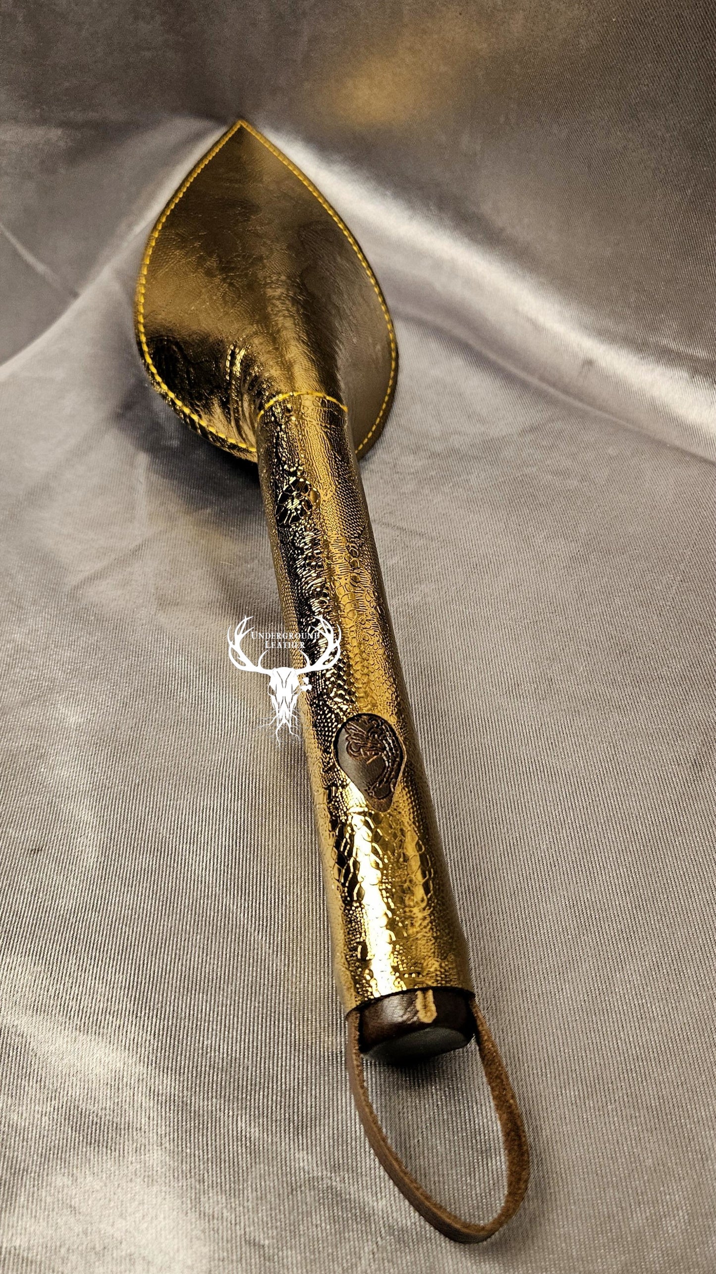 Rabbit Ear - Foiled Gold Lace Leather