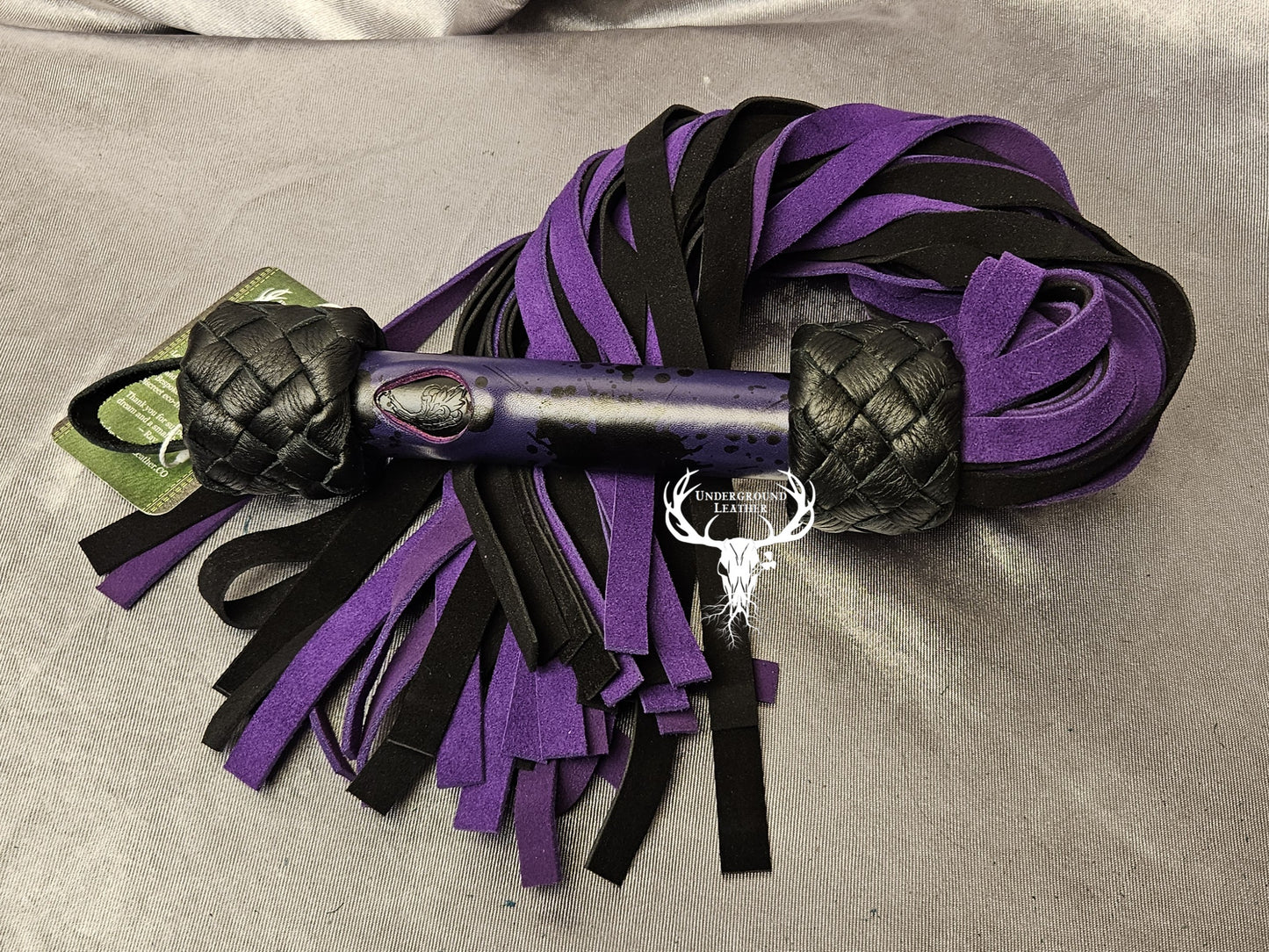 Purple Splat Suede flogger