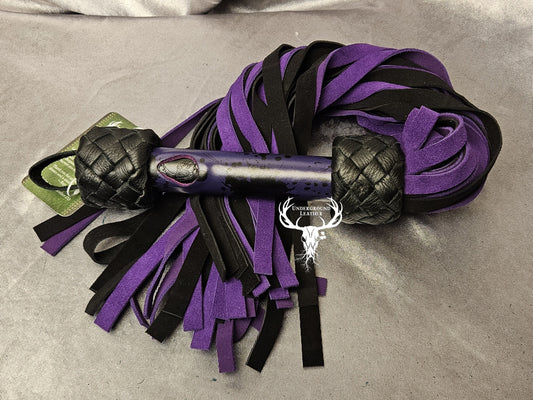 Purple Splat Suede flogger