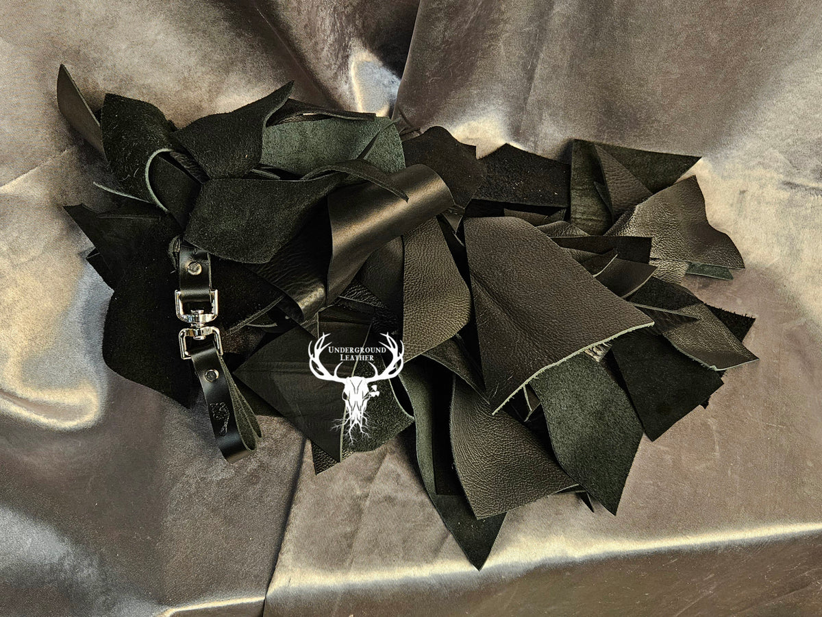 Black Scrap Boa Flogger