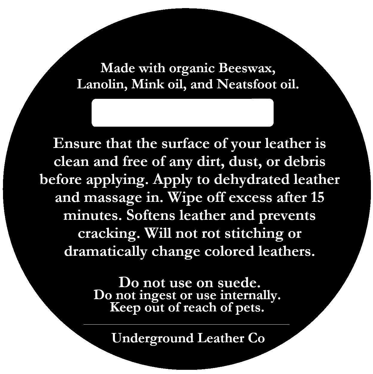 Leather Balm 2Oz