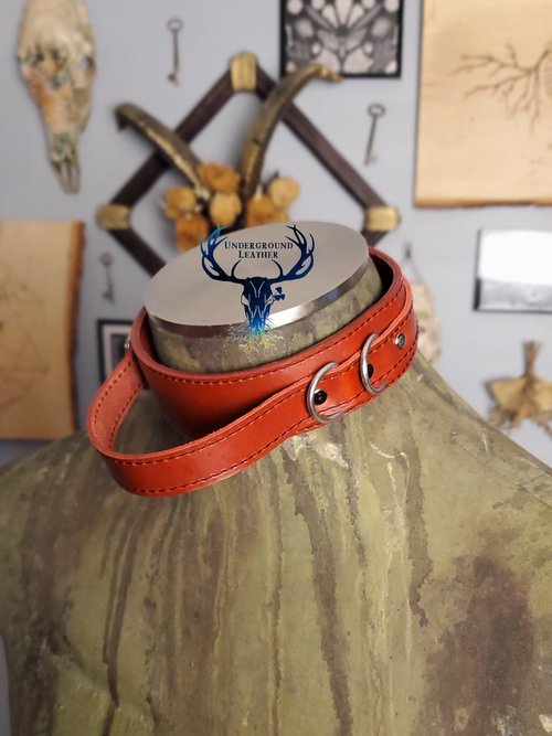 Service Pup Collar - Oxblood