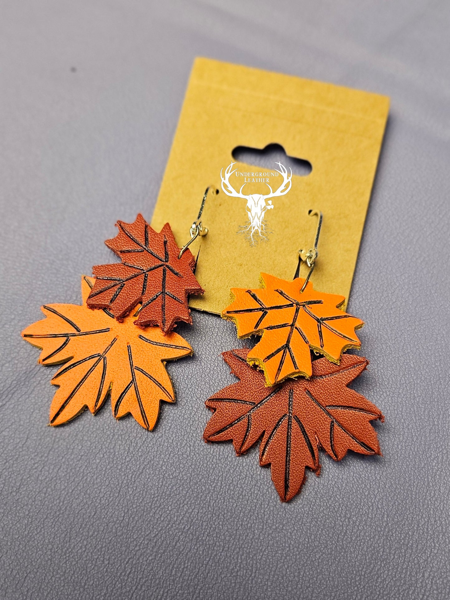 Autumn Leaf Earrings #3