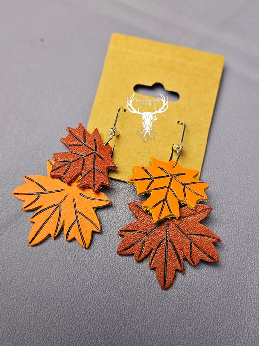 Autumn Leaf Earrings #3