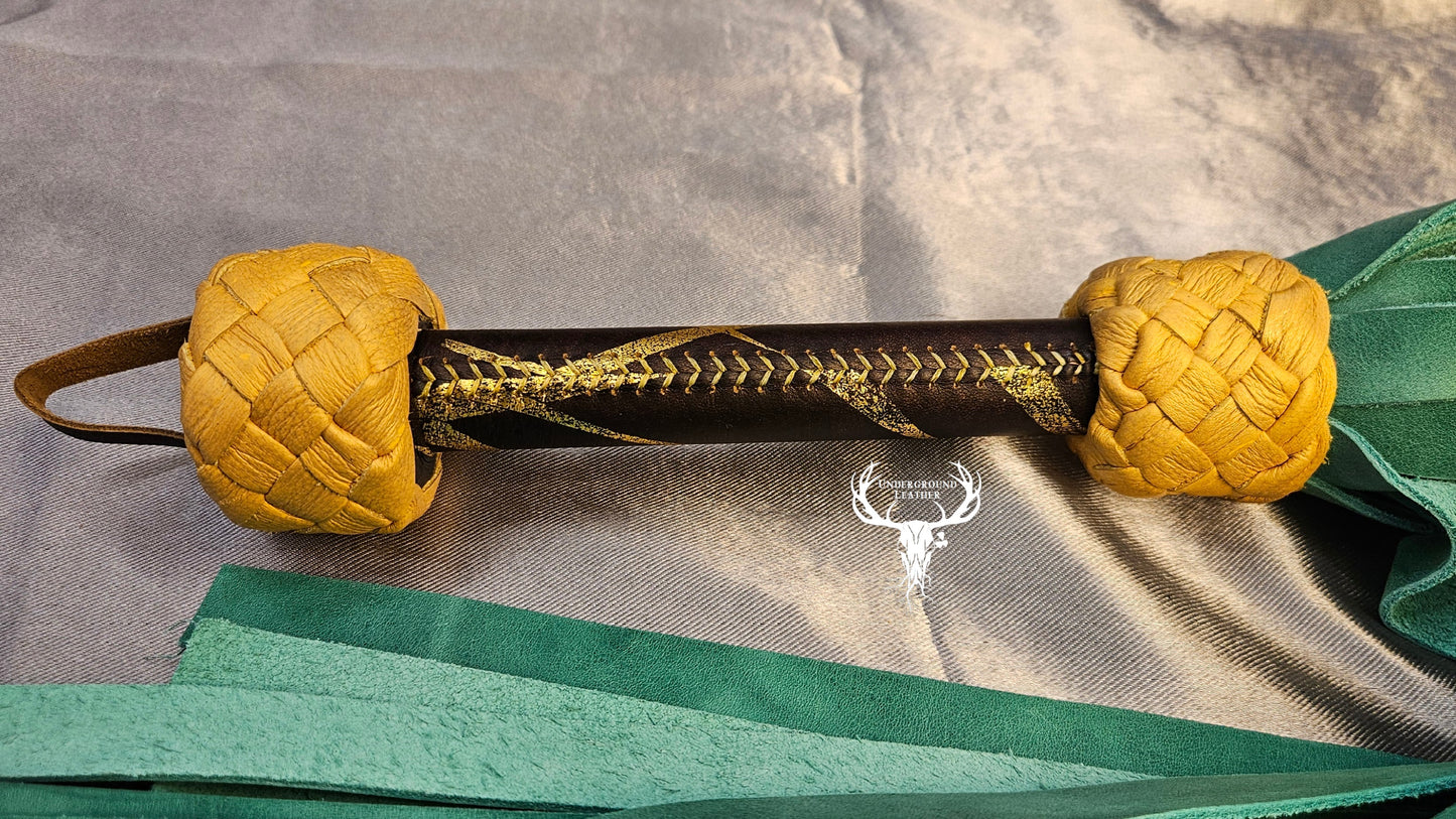 Jade and Gold flogger