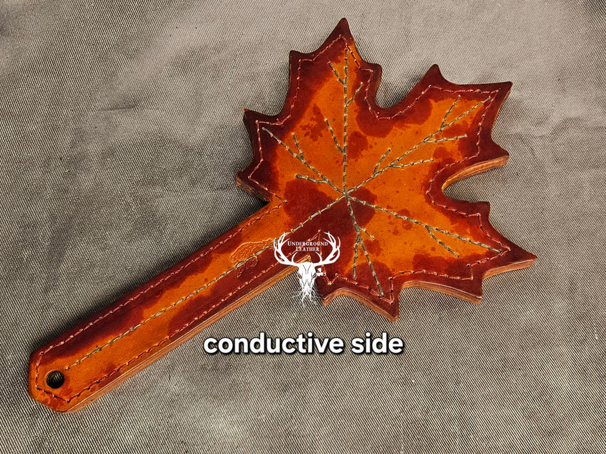 Conductive Autumn Maple Leaf Paddle