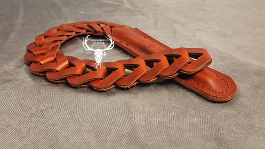Leather Chain Link slapper- Red