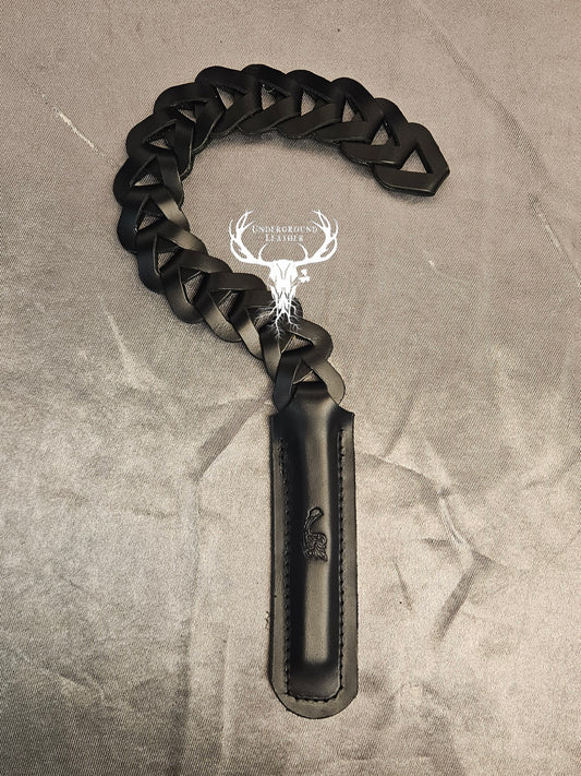 Leather Chain Link slapper-black