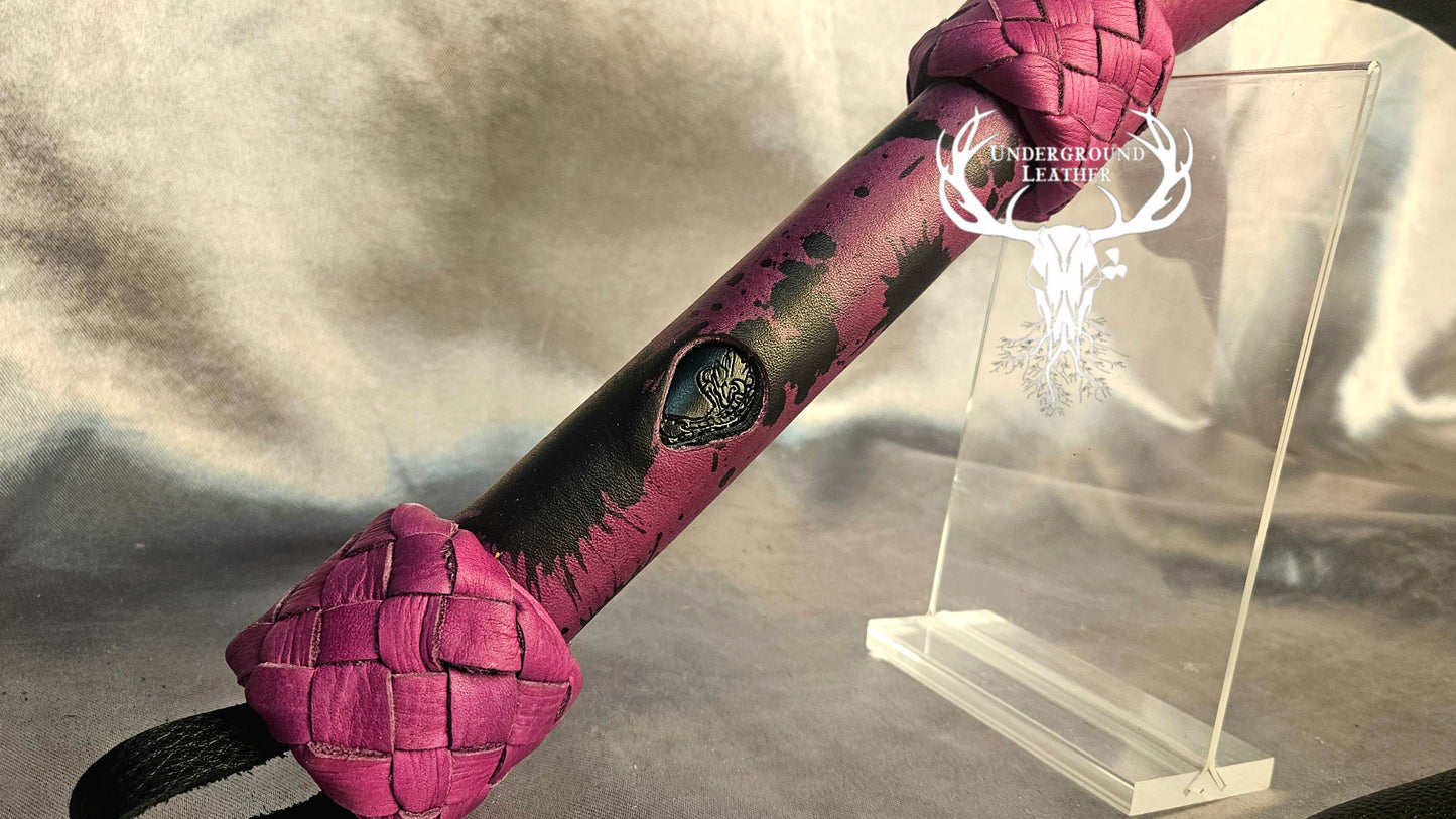 Dragon Tail - Pink and black splat