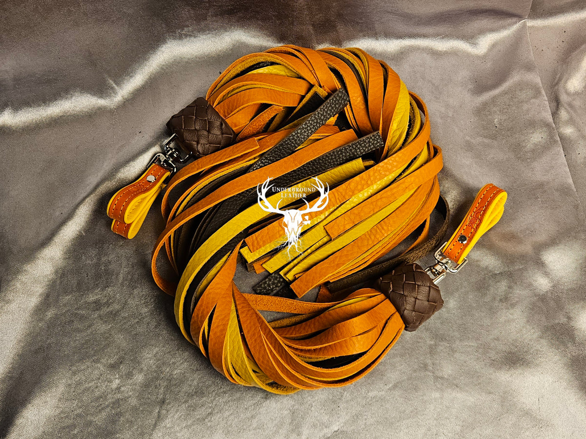 Autumn bullhide Finger floggers (Set)