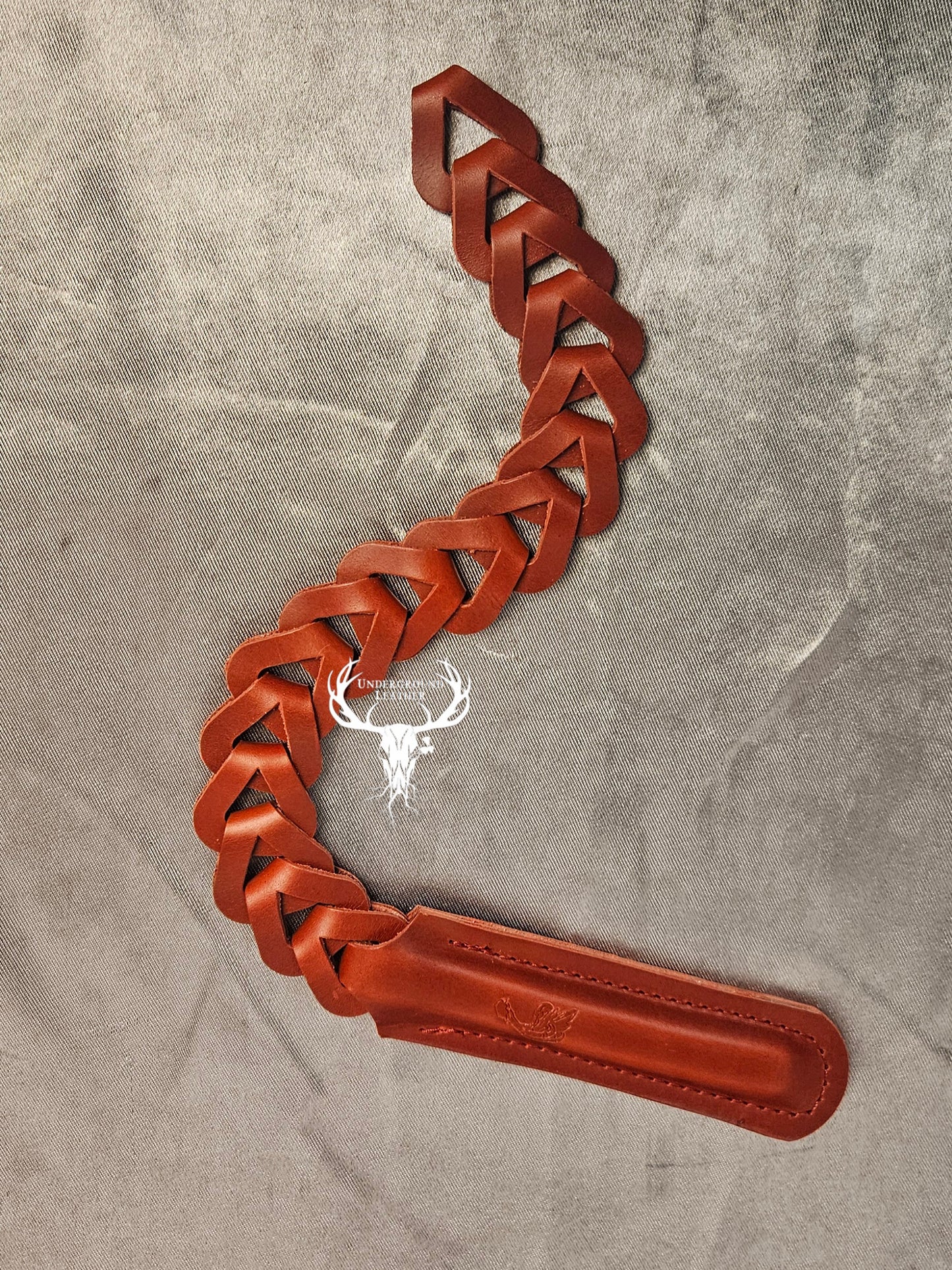 Leather Chain Link slapper- Red